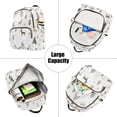 thumbnail image 5 of FORMRS Mini Backpack Purse for Women Travel Daypack Casual Shoulder Bag, Christmas Forest, 5 of 7