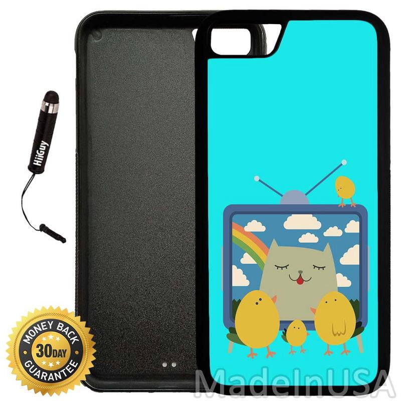 Custom iPhone 7 Case (A759) EdgetoEdge Rubber Black Cover with Shock