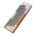 thumbnail image 3 of Teclado mecánico T60 con cable USB 100 teclas interruptor rojoverde retroiluminación Kuymtek RGB teclado personalizado tipo C, 3 of 5
