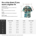 thumbnail image 5 of Rateoe Comic Airplane Cockpit Illustration Pattern Men's Short Sleeve Classic Shirt, Casual Short-Sleeved Shirt, Lightweight Summer Shirt, Cuban Collar Shirt,Button-Front Shirt-XX-Large, 5 of 5