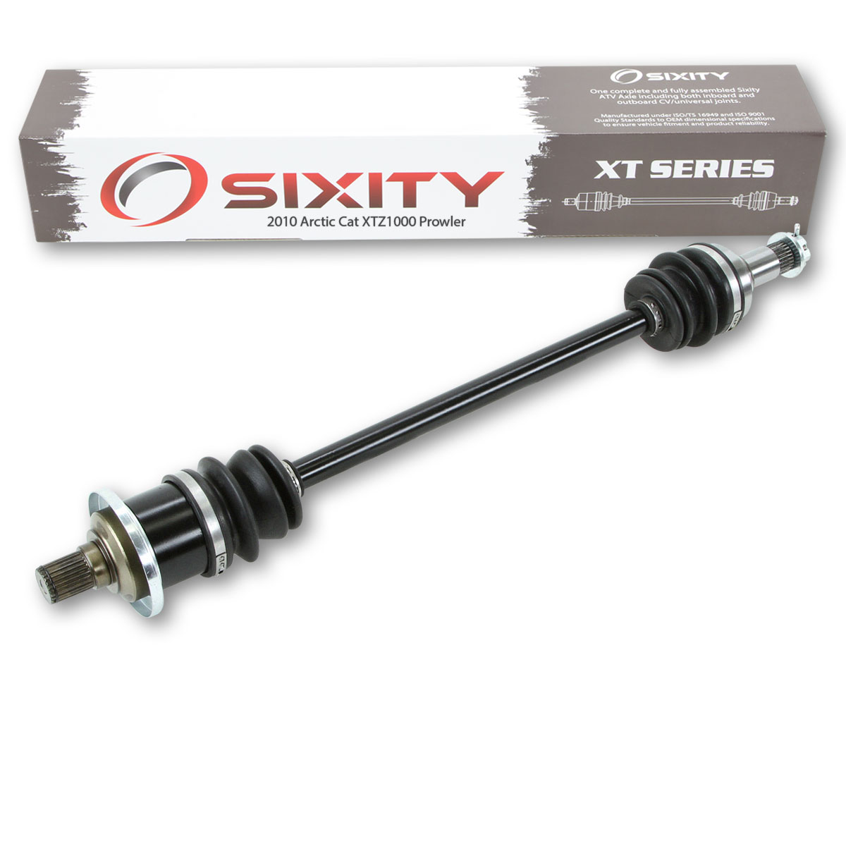 AutoShack Rear ATV Axle Shaft Assembly - 2-Piece Replacement For Arctic Cat Prowler Models
