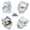 thumbnail image 5 of FORMRS Mini Backpack Purse for Women Travel Daypack Casual Shoulder Bag, Simple Cartoon Snowmen, 5 of 7