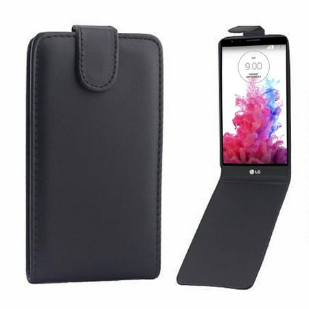 For LG G3 / D855 Vertical Flip Magnetic Snap Leather Case