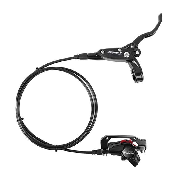 Graflsoa Hydraulic Disc Brake Set for Mountain Bikes - Aluminum Alloy, Black, Front/Rear Options, 1400-Right Hand Rear Brake