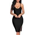 thumbnail image 6 of Women's Strap Bandage Dress Strap Mini Bodycon Wedding Guest Dresses Cocktail Club Party Formal Gowns, 6 of 7