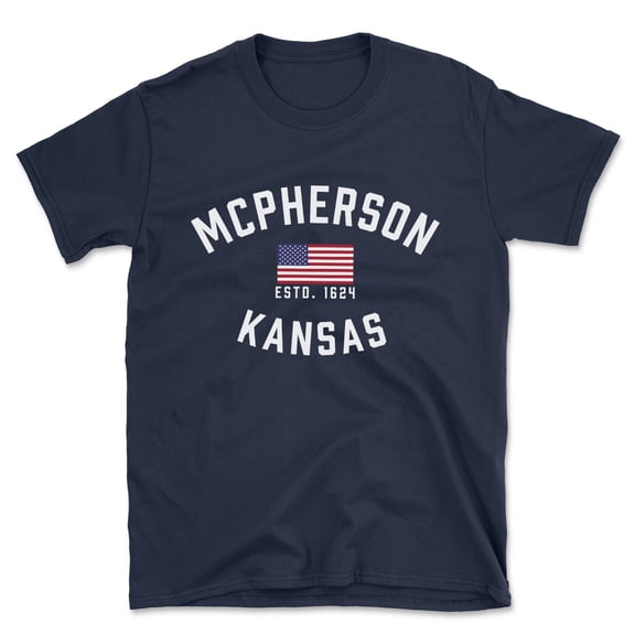 Mcpherson Kansas Patriot Men's Cotton T-Shirt