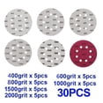 thumbnail image 1 of 30Pcs 5 Inch 8 Hole Sanding Discs & Wet Dry Sandpaper 400- Grit, 1 of 9