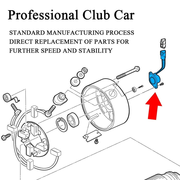How to replace speed sensor on Precedent Club Car golf cart motor
