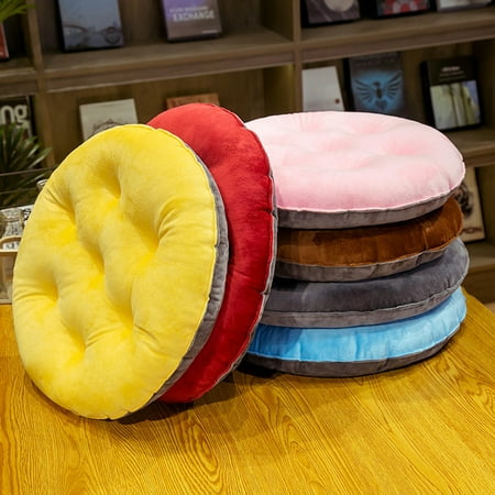 

Taosunzt Cozy Stylish Chair Cushion Soft Fluffy Durable No Fading Pilling Lovely Cushion for Office Students Home Dark Blue 40*40cm