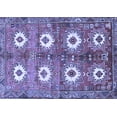 thumbnail image 1 of Ahgly Company Machine Washable Indoor Rectangle Persian Blue Traditional Area Rugs, 2' x 3', 1 of 4