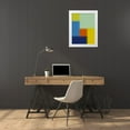 thumbnail image 3 of Grayscale 25x32 White Modern Wood Framed Museum Art Print Titled - Pixel Blocks III, 3 of 4
