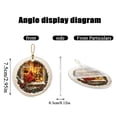 thumbnail image 6 of Christmas Tree Ornaments with 3-Inch Acrylic Cardinal Design Featuring Festive Winter Window Scene, Rustic Christmas Decor for Cozy Holiday Home Styling, Cute White Elephant, 6 of 6