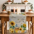 thumbnail image 2 of Table Runner 72 Inches Long for Kitchen Dining, Yellow Sunflowers Dresser Scarf Farmhouse, Dining Table Decorations for Wedding/Parties, Elegant Pastoral Floral Daisy Bees 16 x 72 In, 2 of 8