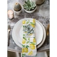thumbnail image 2 of Summer Lemon Cloth Napkins Set of 8 Reusable Dinner Napkins, Yellow Fruit Farm Vintage White Wood Grain Cocktail Napkin Washable Table Napkins for Wedding/Holiday Party/Baby Shower 20"x20", 2 of 7