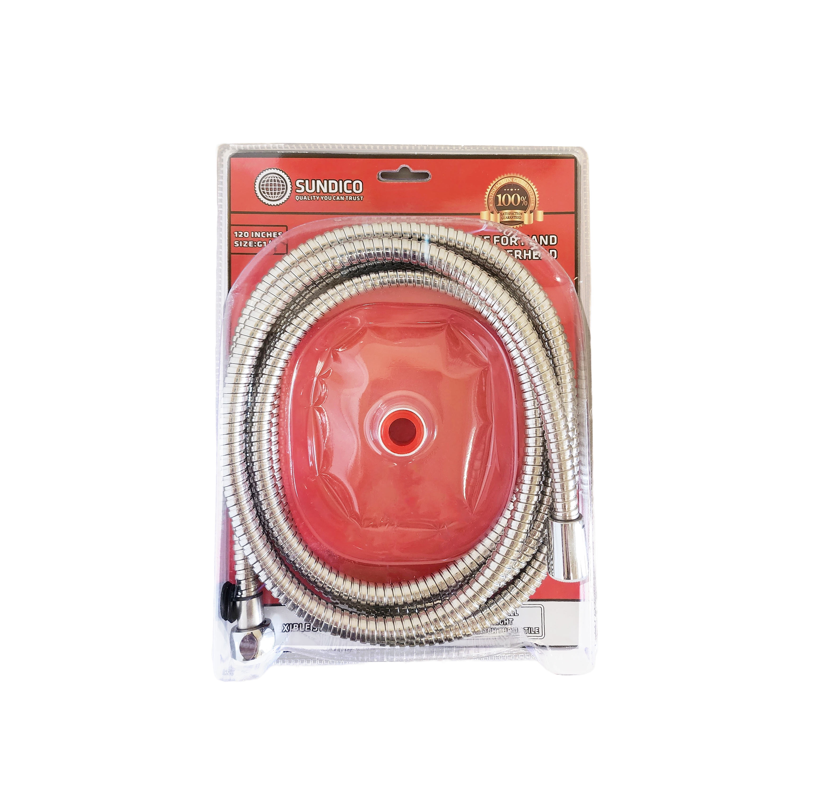 120 Inches Extra Long Premium Flexible Stainless Steel Shower Hose for