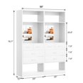 thumbnail image 2 of Homieasy 50" Freestanding Closet System with 8 Drawers, 4.2FT Modular Closet Organizer System with Mirror and Shelves for Closet, Bedroom, 2-Piece, 2 of 7
