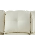 thumbnail image 6 of Hommoo Faux Leather Living Room Furniture Sets, L Shaped Couches and Sofas, Modern Sectional Sofa for Home&Office, White (No Ottomans), 6 of 8