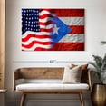 thumbnail image 3 of Elephant Stock Puerto Rico And Usa Flag Wall Art - Flags Canvas Canvas - 48" x 32", 3 of 8