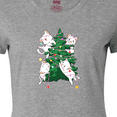 thumbnail image 4 of Inktastic Kawaii Cats Christmas Tree Women's T-Shirt, 4 of 5