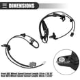 thumbnail image 5 of Unique Bargains 1 Set Front Rear Left Right ABS Wheel Speed Sensor for Toyota Avalon 2013-2018 No.8954206040/8954306040, 5 of 7