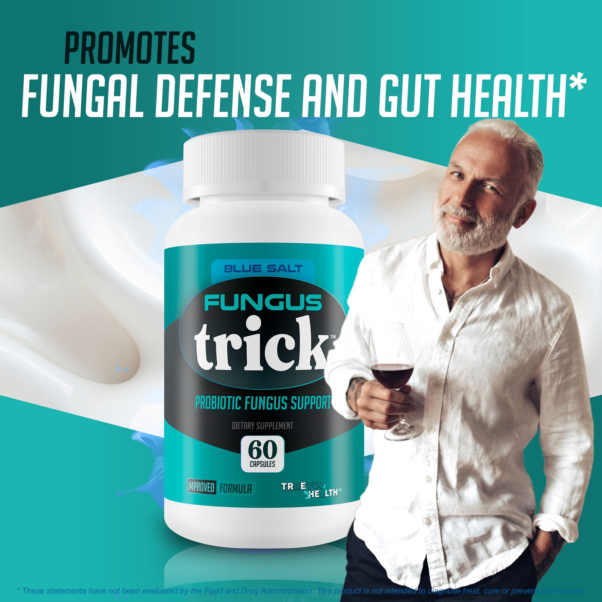 Fungus Trick - Toenail Fungi Probiotic For Clear Nails - Our Best Probiotic Nail Fungal Treatment - Fight Off Fungi From The Inside Out - Probiotics Immune Support - Myco Nuker Fungus Supplement