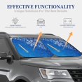 thumbnail image 4 of Saiise Blue Christmas With Snowflakes for Foldable Car Sun Shades (2-Pack) Offer Sun Protection with an Easy-fold Design for Convenient Windshield Shading-Small, 4 of 6