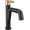 Matte Black / Champagne Bronze, variant on Delta 15849Lf-Pd Nicoli 1.2 GPM Single Hole Bathroom Faucet - Matte Black / Champagne