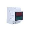 thumbnail image 4 of TFixol Digital Din-Rail LED Voltage Ammeter Current Meter Voltmeter AC80-300V 0.2-99.9A Dual Display, 4 of 7