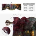 thumbnail image 6 of Country Forest Tie Up Valance Curtains for Windows, Kitchen Curtains Window Treatments, Fall Farmhouse Trees Cabin Nature Scenery Short Window Shades Valances for Bedroom Bathroom Cafe 42"x12", 6 of 8