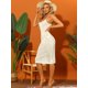 thumbnail image 2 of Vestido largo de playa para mujer, traje de baño de bikini calado, cubierta de ganchillo blanco M, 2 of 5