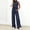 Navy, variant on Two Piece Set for Women Summer Outfits Mock Neck Sleeveless Tank Top Wide Leg Pants Athletic Matching Sets Summer Vacation Travel Outfits Trendy Going Out Suits for Womens 2026 Navy S