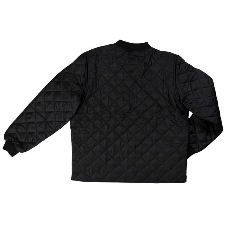 WORK KING I7X921-4XL-BLK Freezer Jacket,Polyester, Black, 4XL