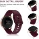 thumbnail image 5 of Wind Red-Watch Band Galaxy Watch Active/Active2 40 mm/44 mm, Correa de Silicona de 20 mm para Galaxy Watch 3 41 mm/Gear Sport/Vivomove HR/Vivoactive 3/Foreruner 245/645 JM, 5 of 5