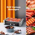 thumbnail image 2 of Hot Dog Roller Machine, 7 Roller Rack Hot Dog Roller Machine, 18 Hot Dogs Capacity, 1200W 110V, 2 of 7