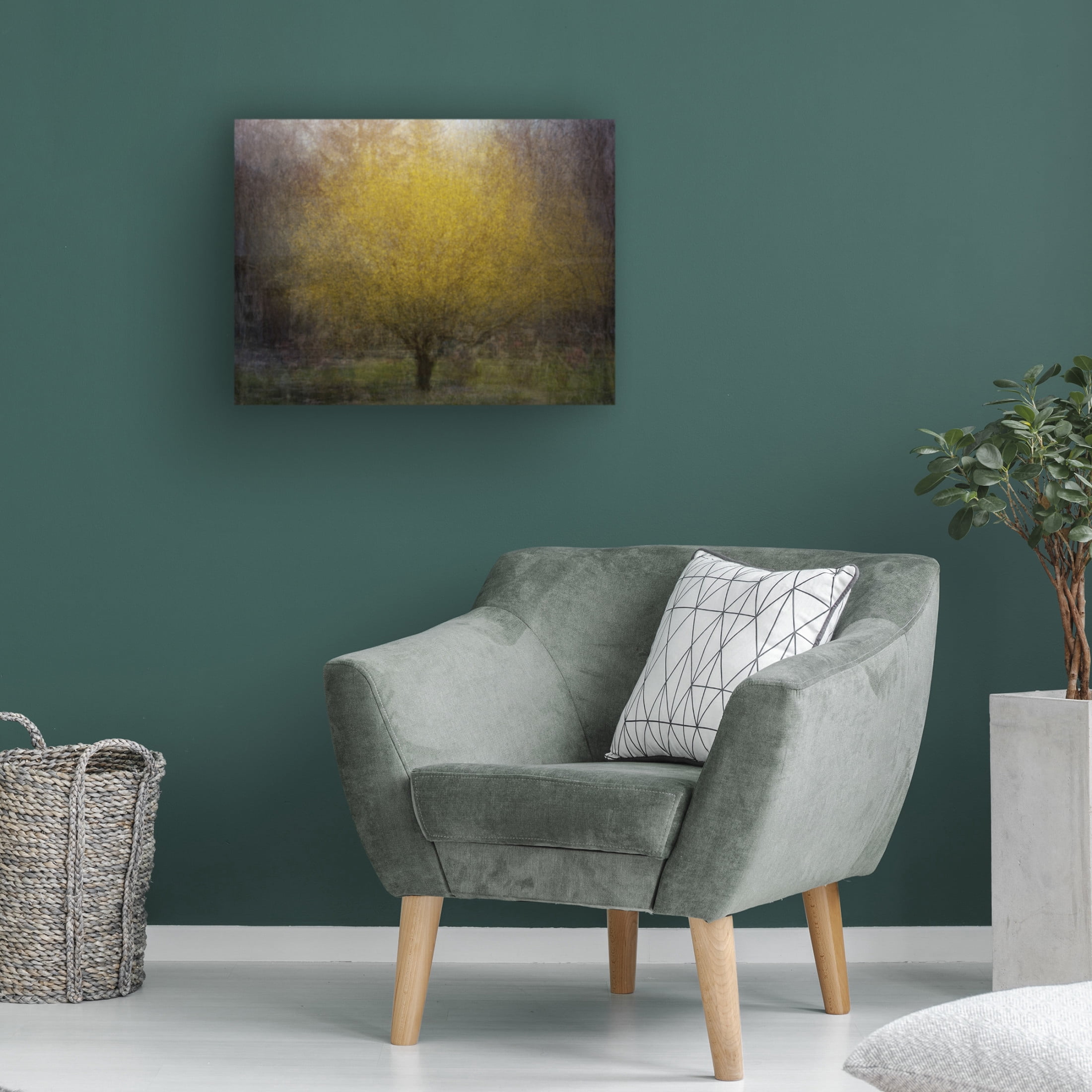Canvas Wall Art - Nel Talen 'Town Square' Wall Art for Living Room, Bedroom, or Office Décor by Trademark Fine Art - 24 x 18 Inches