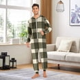 thumbnail image 3 of joogoo Retro Checkered-z2 Unisex Adults Onesies Pajamas Jumpsuits L, 3 of 7