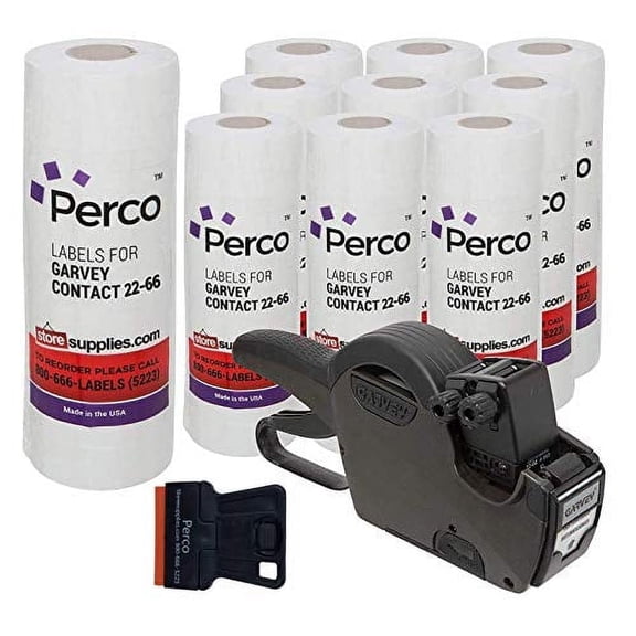 Garvey 22-66 Price Gun with Labels Value Pack: Includes Garvey 22-66 Pricing Gun, 90,000 White Price marking Labels