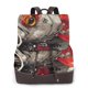 thumbnail image 1 of Disketp Abstract Red Koi Fish Art Mochila de Cuero para Mujer, Bolso de Espalda Antirrobo con Estilo para Viaje, Trabajo y Uso Diario, 1 of 4