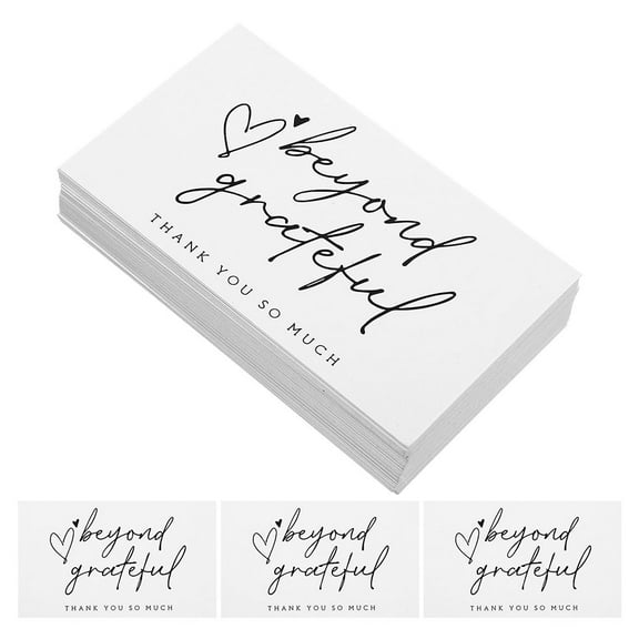 HONMEET White Thank You Cards 200 Pcs Versatile Greeting Cards for Weddings, Birthdays, Parties, and Special Celebrations