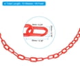 thumbnail image 2 of Unique Bargains 0.2' Diameter 49Ft Length Plastic Chain Barrier, Safety Link Chain Stanchion for Crowd Control, Red, 2 of 6