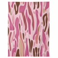 thumbnail image 7 of Abstract Style Flannel Blanket for Bed,Travel and Camping, Impressionist Theme Pink Water Ripple Super Soft Cozy Blanket for All Seasons 40"x50", 7 of 7