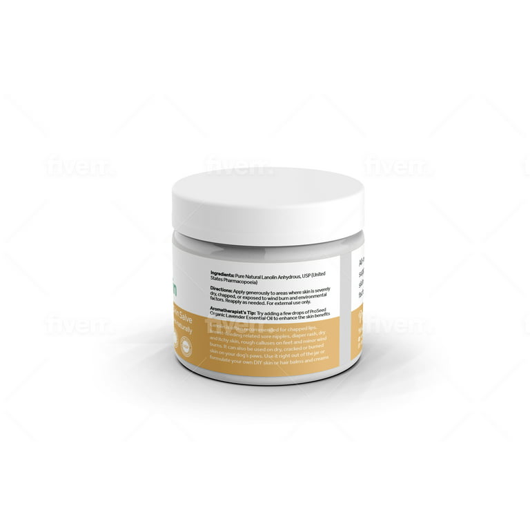 PROUNOL Lanoline Pure (Lanoline Anhydrous) 500 ml 100% Natural Cream for  Very Dry, Rough or Chapped Skin : : Beauty