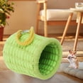 thumbnail image 6 of Parrot Warm Nest House Hanging Cotton Thick Cage Cave Hammock Bed Budgie Shed Hut for Parakeet Rats Lovebird Bird Hammock - Green lanyard, 6 of 8