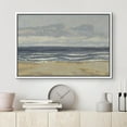 thumbnail image 2 of PixonSign Framed Canvas Print Wall Art Storm Cloud Coastal Ocean Beach Nature Wilderness Illustrations Fine Art Decorative Farmhouse/Country Relax/Calm/Cozy Multicolor Zen for Bedroom - 16"x24" White, 2 of 5