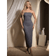thumbnail image 2 of Vestido Largo Strapless Ajustado Unitalla, Elegante y Sofisticado para Mujer, 2 of 5