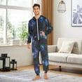 thumbnail image 6 of FORMRS Onesies Pajama for Adults Unisex Hoodie Winter Jumpsuit One Piece Sleepwear, Sizes S-2XL, Watercolor Galaxy, 6 of 7