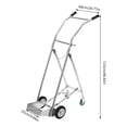 thumbnail image 2 of DENEST Modern Large Oxygen Tank Cart Dolly Full Range High Rail with Wheels Silver NEW, 2 of 21