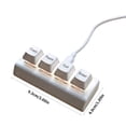 thumbnail image 5 of 4 Key USB Corded Keyboard Cut Copy Paste Select Durability for Schools and Offices Gamers and Data Entry, 5 of 10