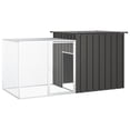 thumbnail image 1 of vidaXL Rabbit Cage Anthracite 200x91x100 cm Galvanised Steel, 1 of 4