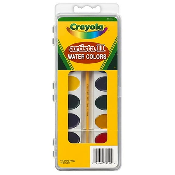 Crayola Llc Formerly Binney & Smith Artista Ii Watercolor Set 16 Semi